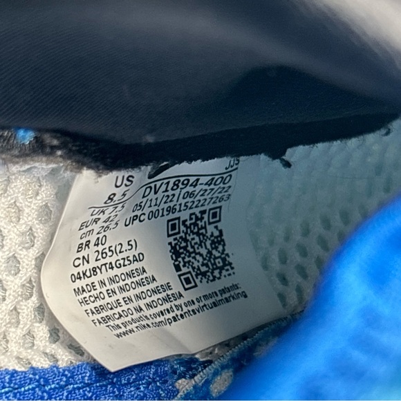 Nike Men's Air Kukini SE Pull On, Coast/Black/Blue Mens Size 8.5 DV1894-400 - Picture 11 of 12